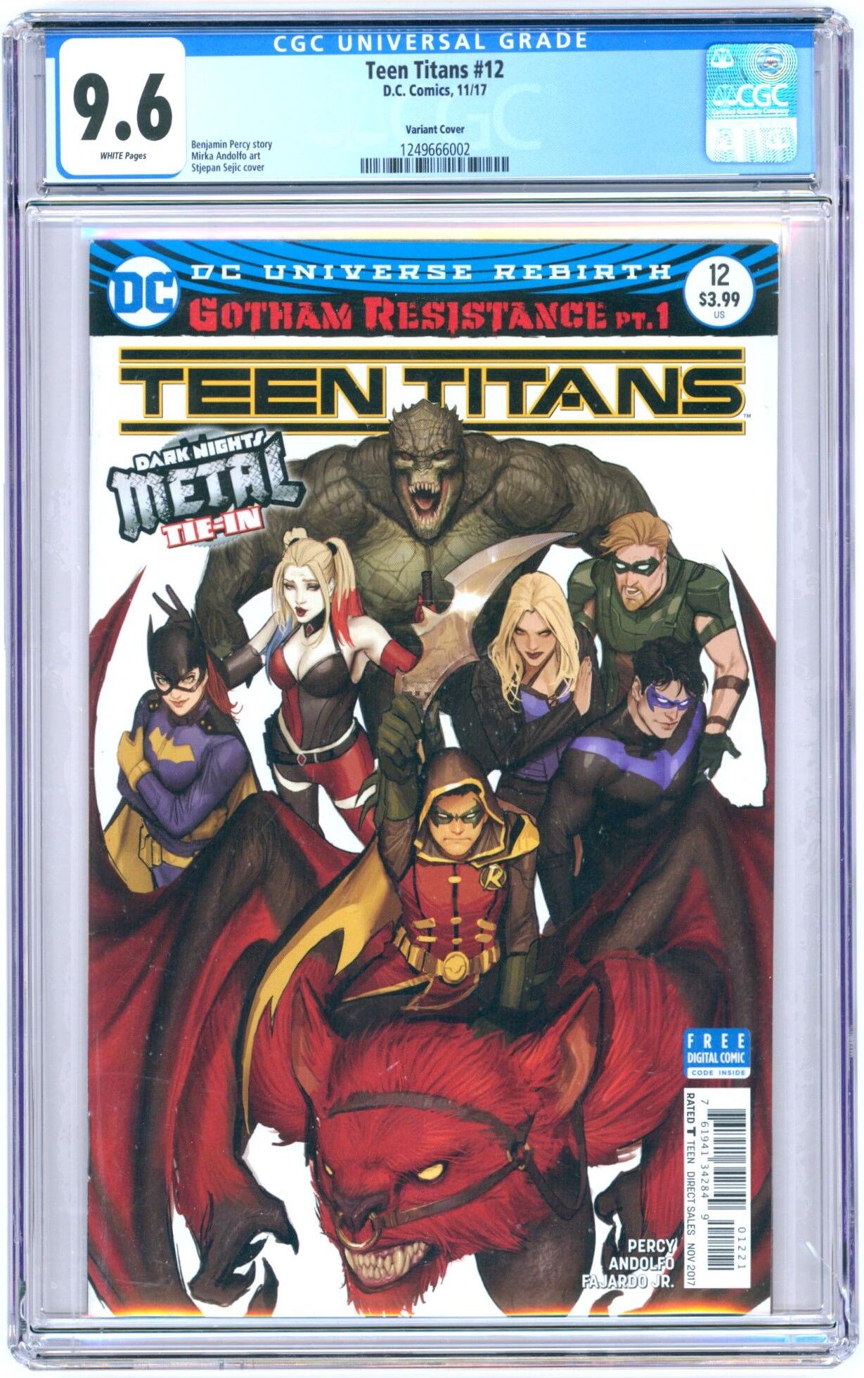 Teen Titans #12 CGC 9.6 Teen Titans #12 CGC 9.6