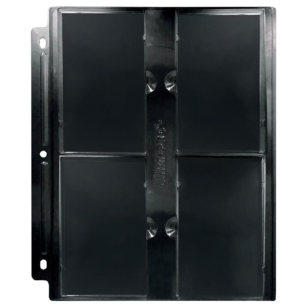 Ultra Pro 4 Pocket Page (1ct) For Graded PSA Slabs (Black) Ultra Pro 4 Pocket Page (1ct) For Graded PSA Slabs (Black)