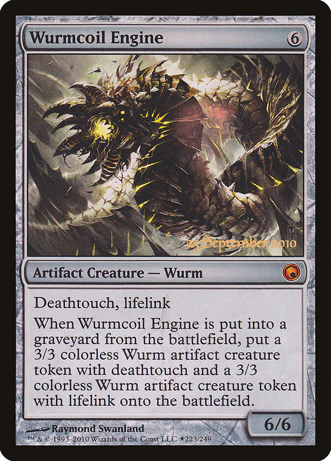 wurmcoil-engine-2010-prerelease-promo-holo-mtg-near-mint-en Wurmcoil Engine - 2010 Prerelease Promo Holo - MTG - Near Mint - EN