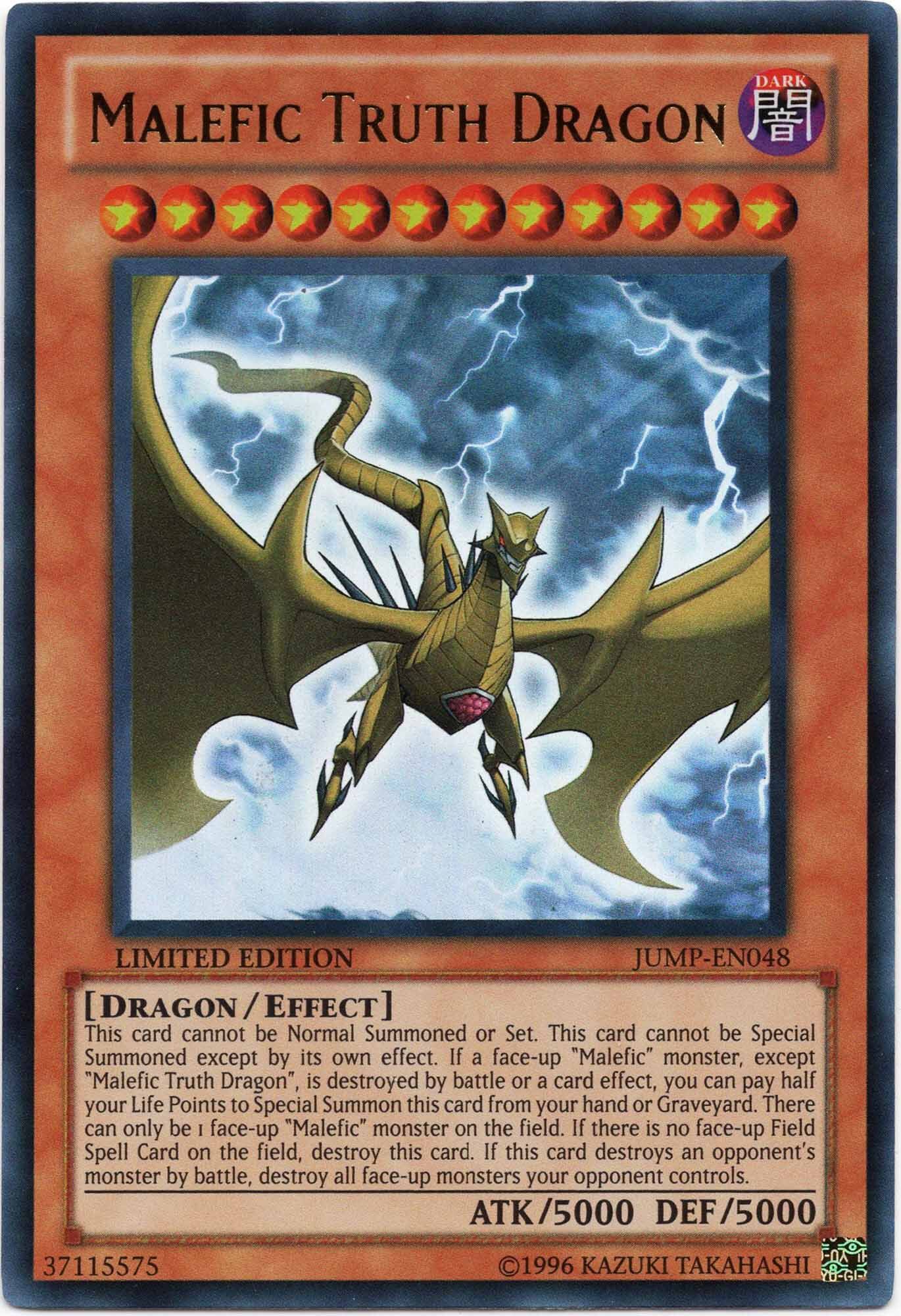 Malefic Truth Dragon - JUMP-EN048 - Ultra Rare - Limited Edition (Near Mint)
