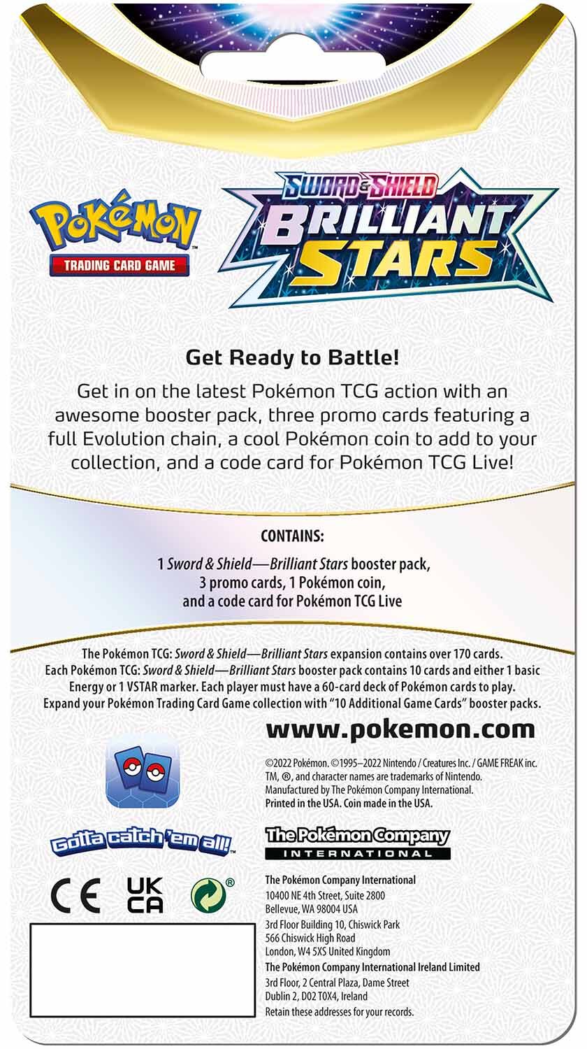 Pokémon Sword & Shield Brilliant Stars Hydreigon Premium Checklane Blister - EN
