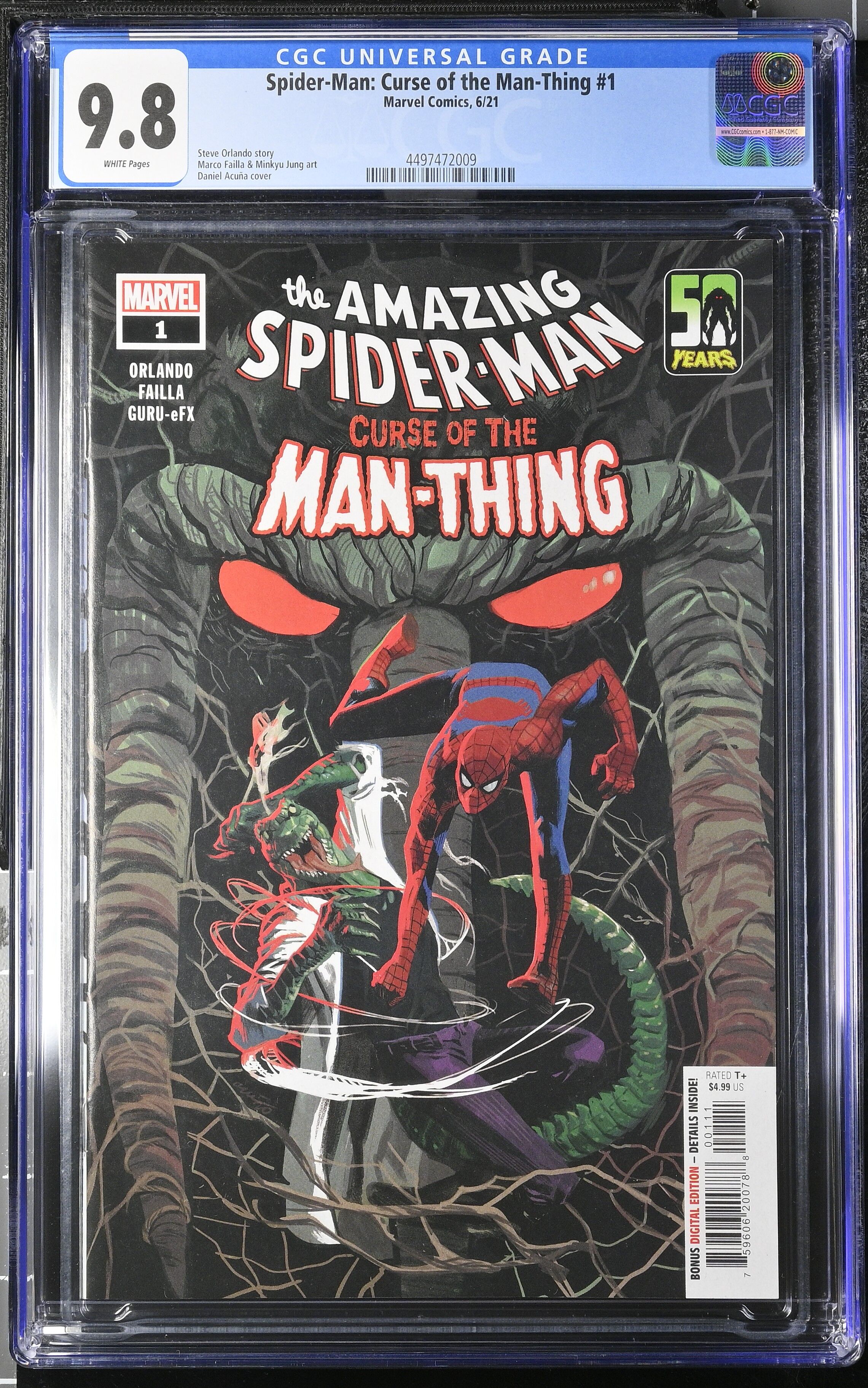Spider-Man: Curse of the Man-Thing #1 CGC 9.8 Top Pop! Spider-Man: Curse of the Man-Thing #1 CGC 9.8 Top Pop!