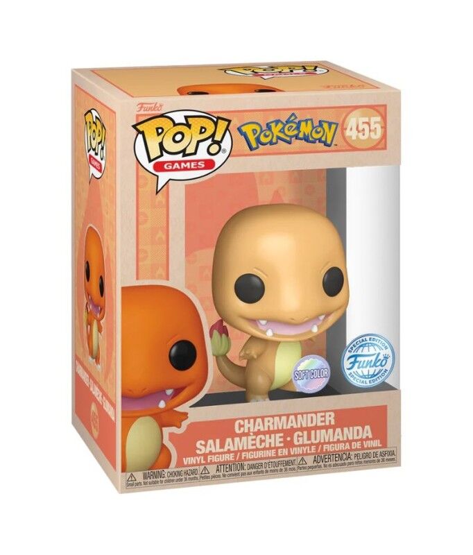 Pokémon POP! #455 - Games Vinyl Figur Charmander SoftColor 9cm Pokémon POP! #455 - Games Vinyl Figur Charmander SoftColor 9cm