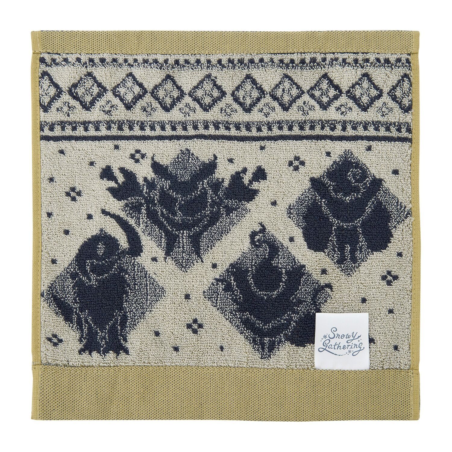 Snowy Gathering Jacquard Hand towel