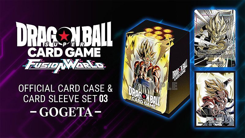 Fusion World Offical Card Case and Sleeves Set 03 - Gogeta- Dragonball Super Card Game Fusion World Offical Card Case and Sleeves Set 03 - Gogeta- Dragonball Super Card Game