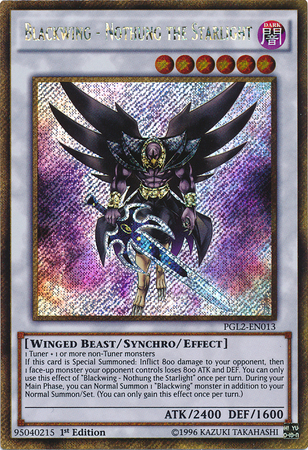 Schwarzflügel - Nothung das Sternenlicht - PGL2-013 - Gold Secret Rare - 1. Auflage Schwarzflügel - Nothung das Sternenlicht - PGL2-013 - Gold Secret Rare - 1. Auflage