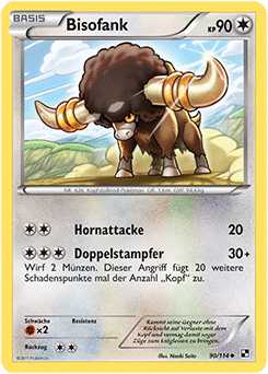 Bisofank - 90/114 - Reverse Holo - Pokémon TCG - Near Mint - DE