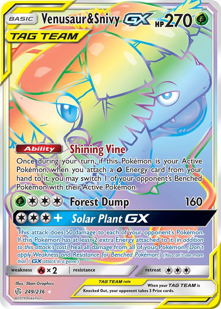 Venusaur & Snivy-GX - 249/236 - EN