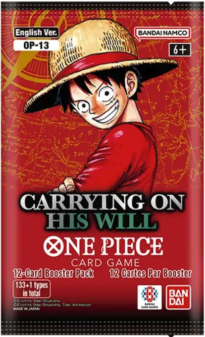 Carrying On His Will OP-13 Booster Pack - One Piece Card Game - EN Carrying On His Will OP-13 Booster Pack - One Piece Card Game - EN