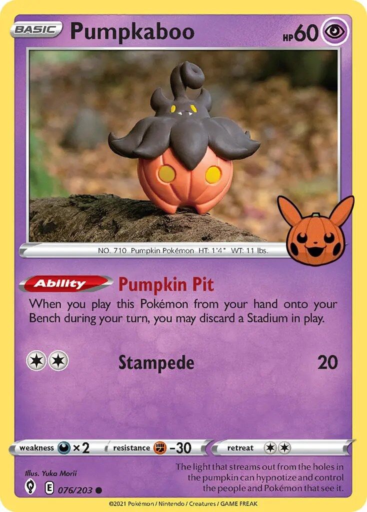 Pumpkaboo - 076/203 - Pokémon TCG - Near Mint - EN