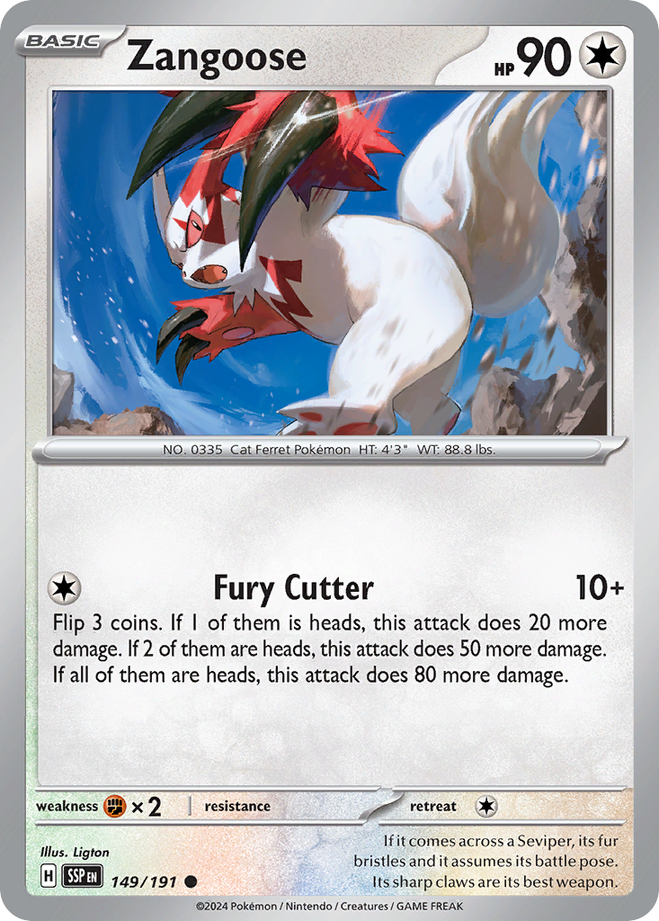 Zangoose - 149/191 - EN