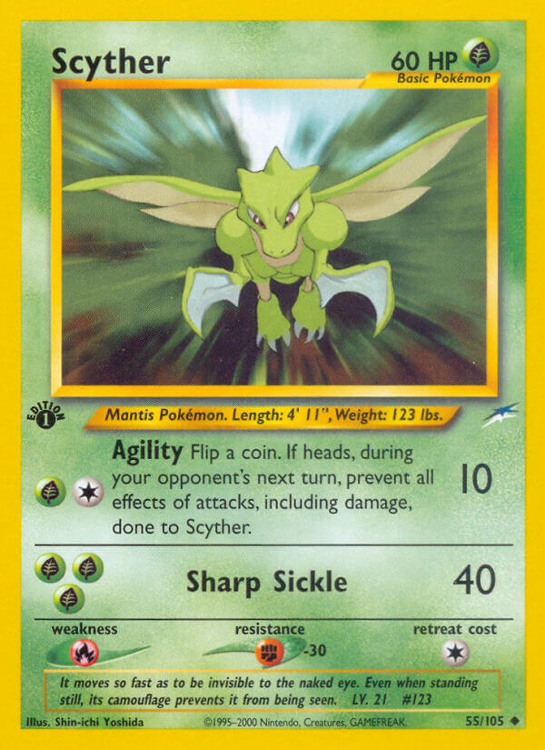 Scyther - 55/113 - 1st Edition - EN Scyther - 55/113 - 1st Edition - EN