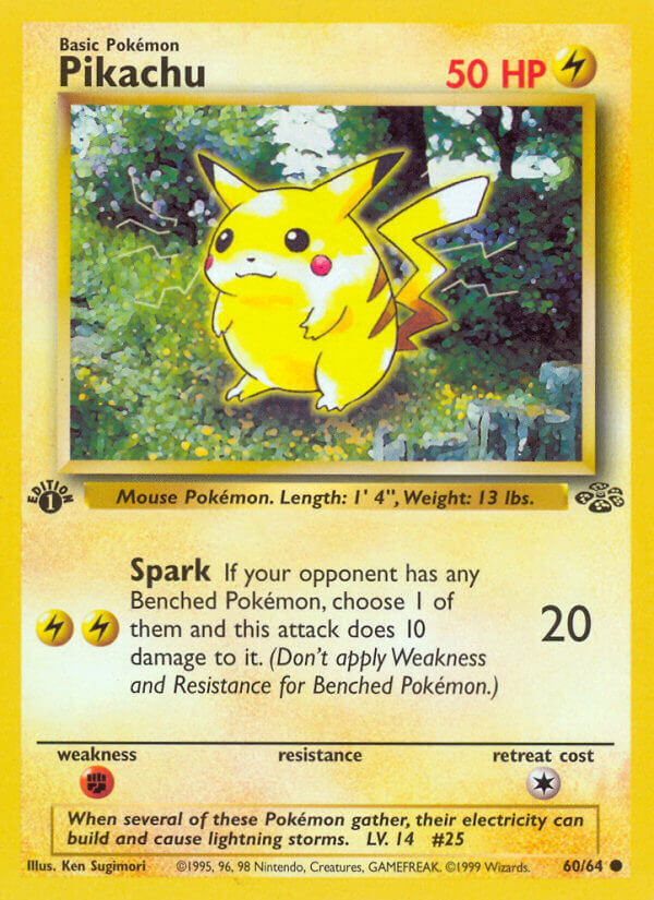 Pikachu - 60/64 - 1st Edition - EN