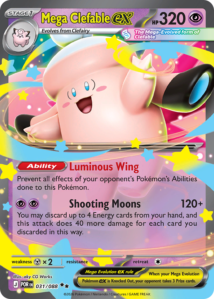 Mega Clefable ex - 031/088 - EN