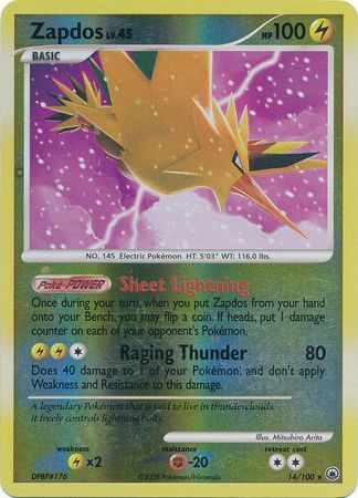 Zapdos - 14/100 - Reverse Holo - EN Zapdos - 14/100 - Reverse Holo - EN