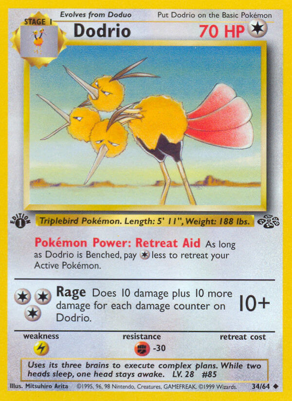 Dodrio - 34/64 - 1st Edition - EN