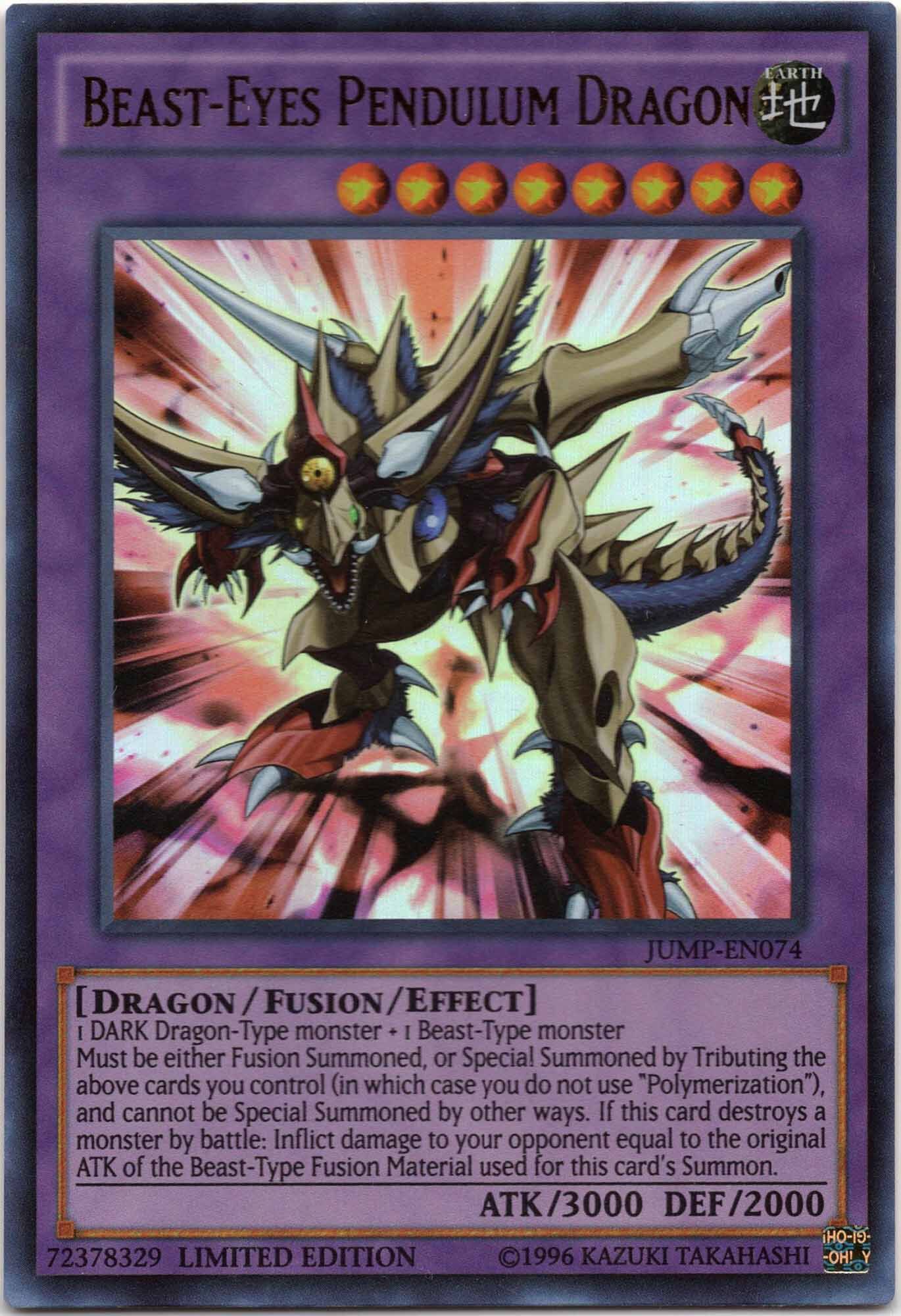 beast-eyes-pendulum-dragon-jump-en074-ultra-rare-limited-edition-near-mint Beast-Eyes Pendulum Dragon - JUMP-EN074 - Ultra Rare - Limited Edition (Near Mint)