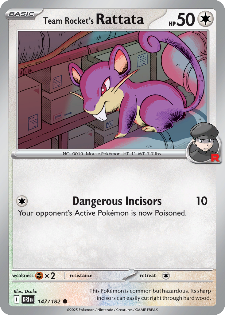 Team Rocket’s Rattata - 147/182 - EN