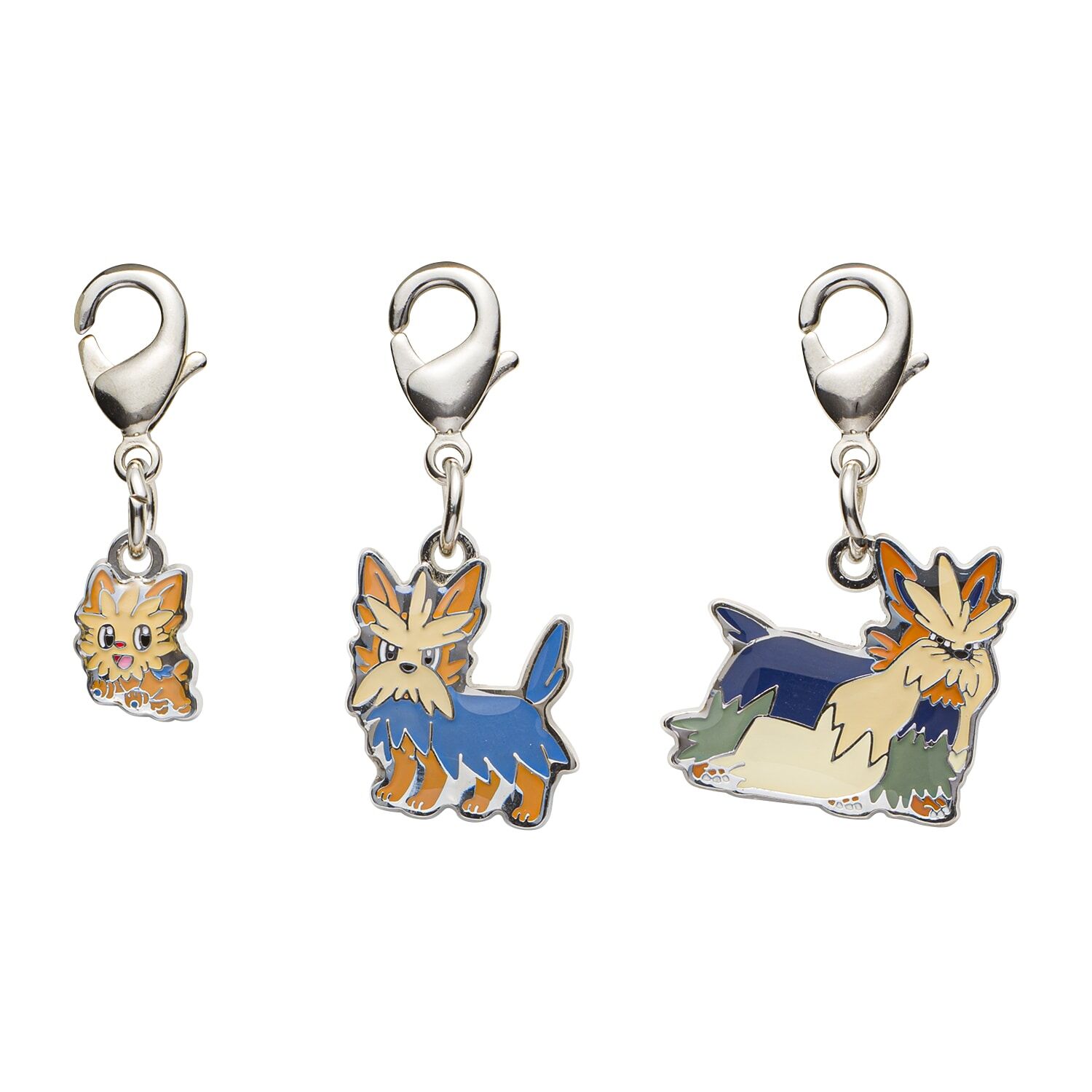 Pokemon Center - Lillipup, Herdier, Stoutland Schlüsselanhänger - 3 Stück Pokemon Center - Lillipup, Herdier, Stoutland Schlüsselanhänger - 3 Stück