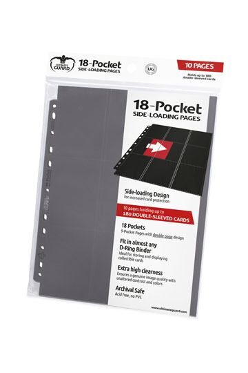 Ultimate Guard 18-Pocket Pages Side-Loading Grau (10) Ultimate Guard 18-Pocket Pages Side-Loading Grau (10)