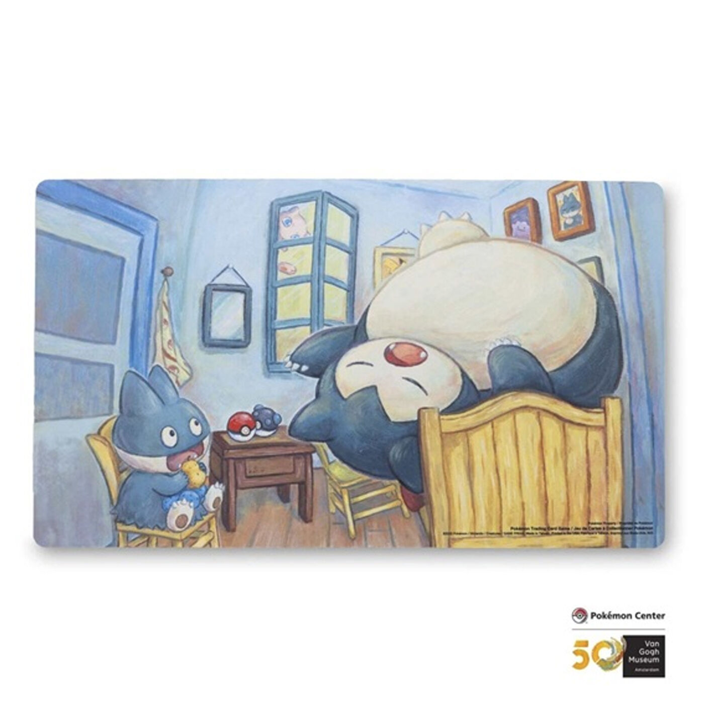 Pokémon Center x Van Gogh Museum: Munchlax & Snorlax Inspired By The Bedroom Spielmatte/Playmat Pokémon Center x Van Gogh Museum: Munchlax & Snorlax Inspired By The Bedroom Spielmatte/Playmat