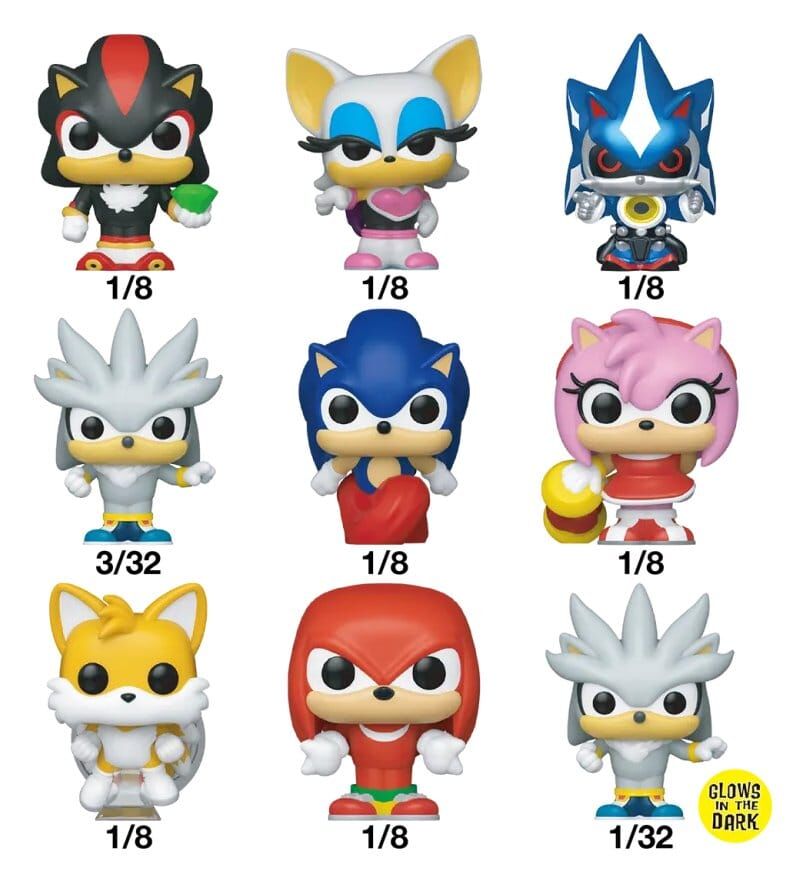 Sonic the Hedgehog Bitty POP! Vinyl Figuren 2 cm