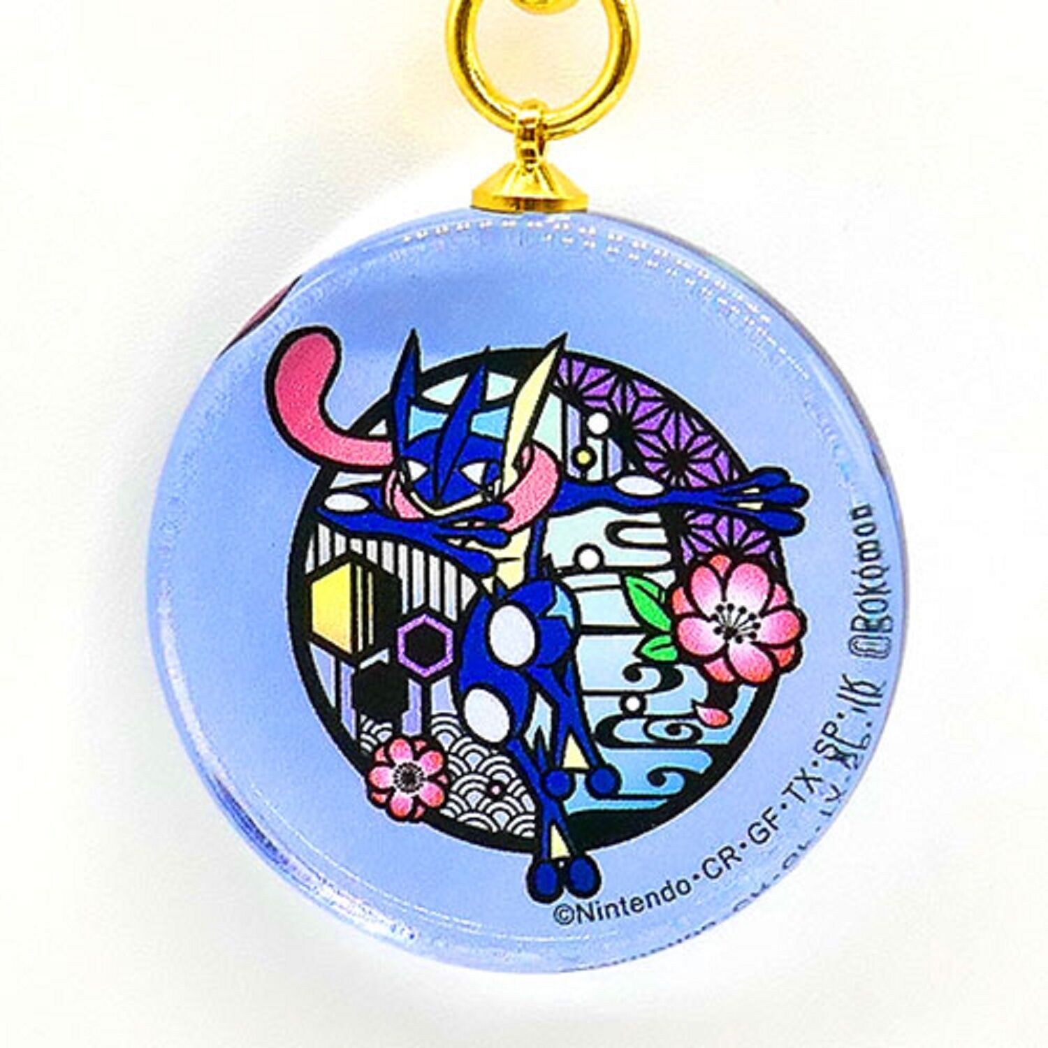 Pokemon Charm Keychain Greninja Kirie Series