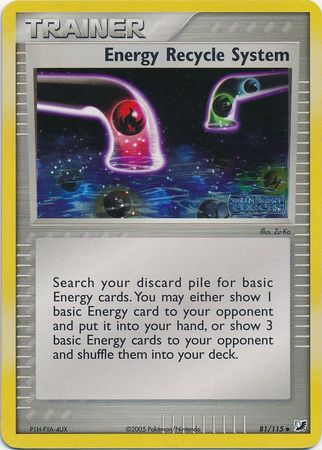 Energy Recycle System - 81/115 - Reverse Holo - EN Energy Recycle System - 81/115 - Reverse Holo - EN