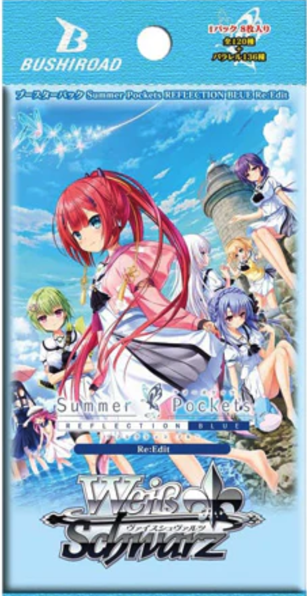 Summer Pockets REFLECTION BLUE Re: Edit Booster Pack - Weiss Schwarz TCG - JP Summer Pockets REFLECTION BLUE Re: Edit Booster Pack - Weiss Schwarz TCG - JP