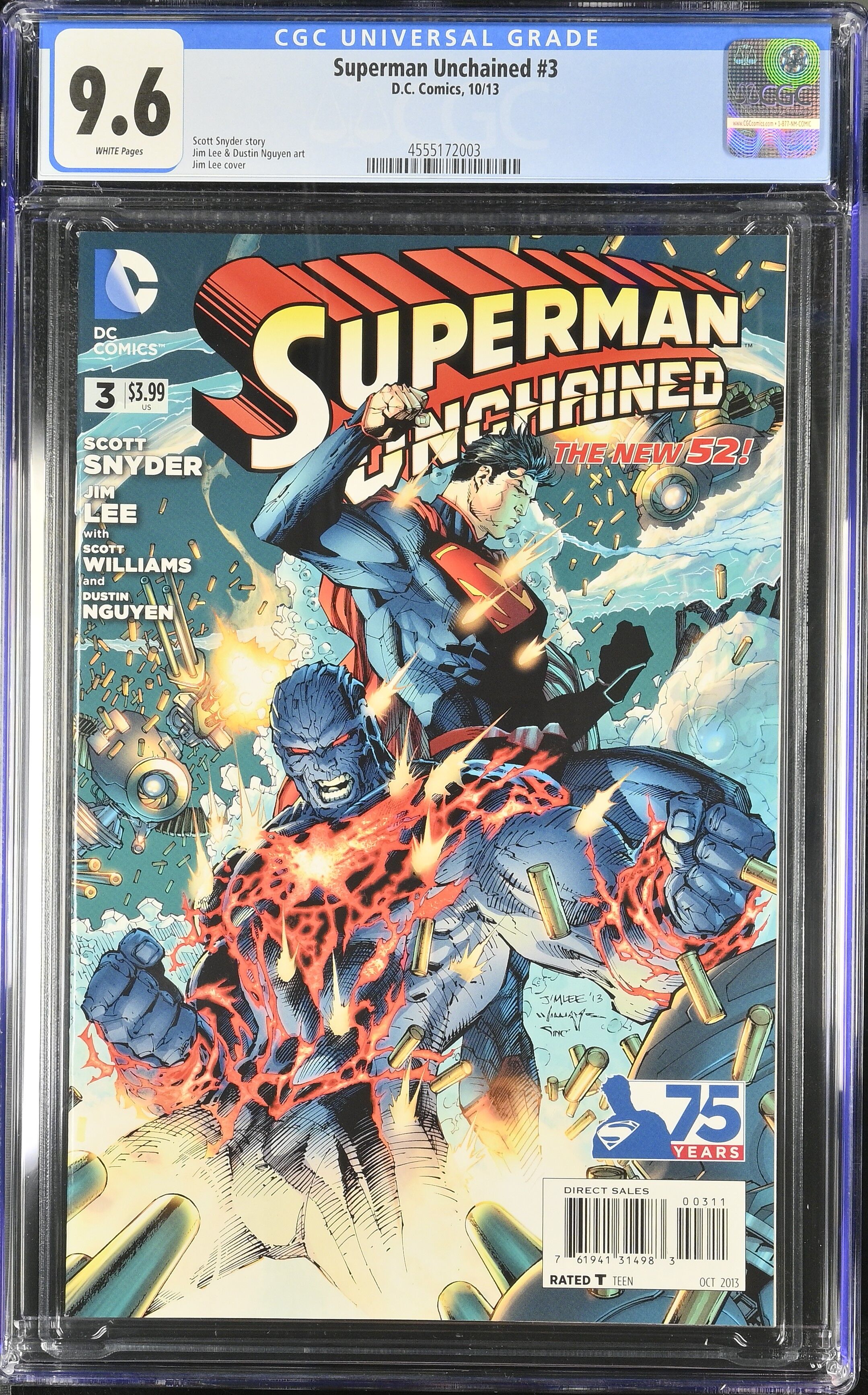 Superman Unchained #3 CGC 9.6