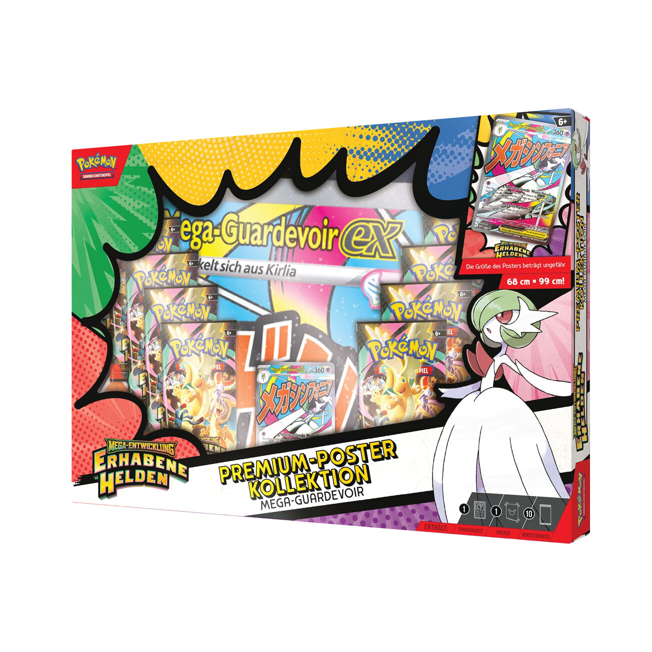 Mega-Entwicklung Erhabene Helden 2.5 - Mega-Guardevoir ex Premium-Poster Kollektion - DE