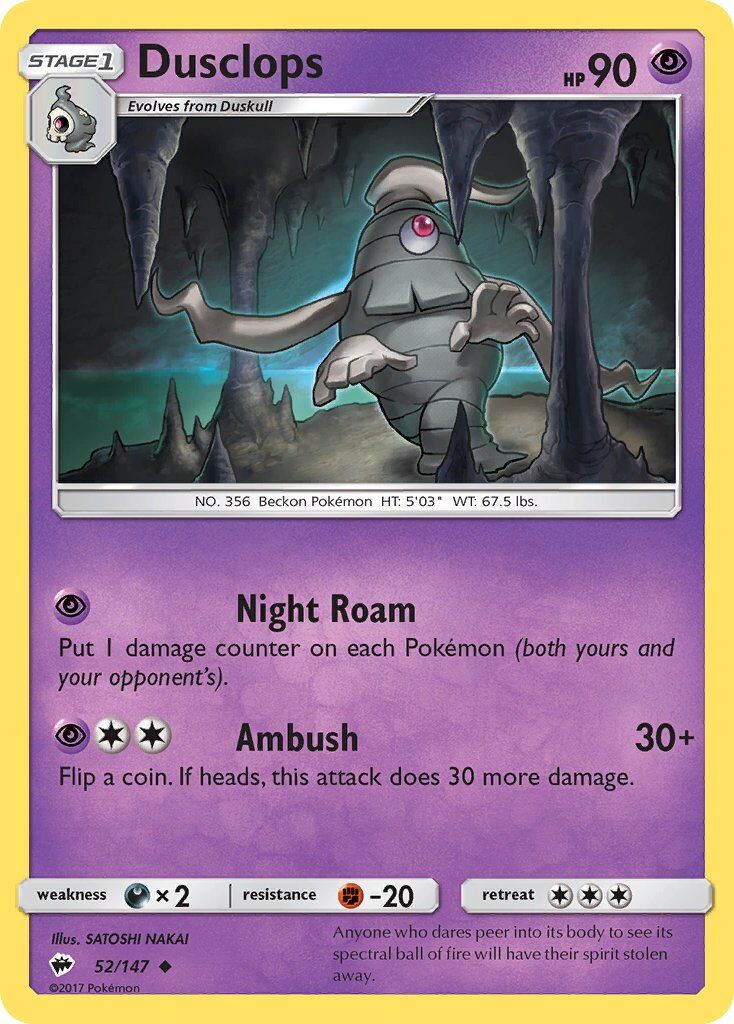 dusclops-52-147-pokemon-tcg-lightly-played-en Dusclops - 52/147 - Pokémon TCG - Lightly Played - EN