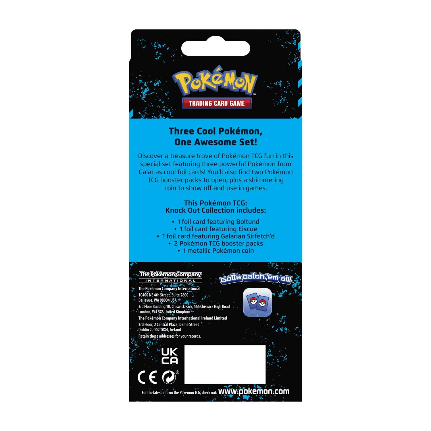 Pokémon Sword & Shield Knock Out Collection (Boltund, Eiscue & Galarian Sirfetch'd) - EN