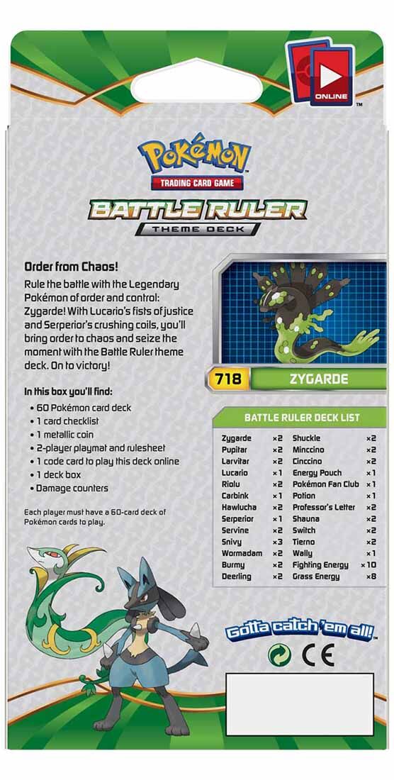 Pokémon Zygarde - Fates Collide Theme Deck - EN