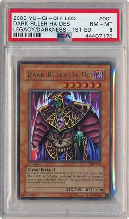 dark-ruler-ha-des-lod-001-psa-nm-mt-8-ultra-rare-1st-edition-lod-7170-yu-gi-oh Dark Ruler Ha Des - LOD-001 - PSA NM-MT 8 - Ultra Rare 1st Edition (LOD) 7170 - Yu-Gi-Oh!