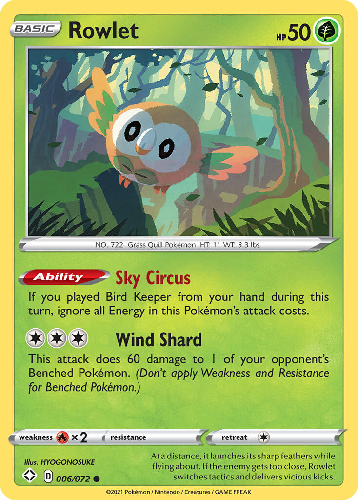 Rowlet - 006/072 - EN Rowlet - 006/072 - EN