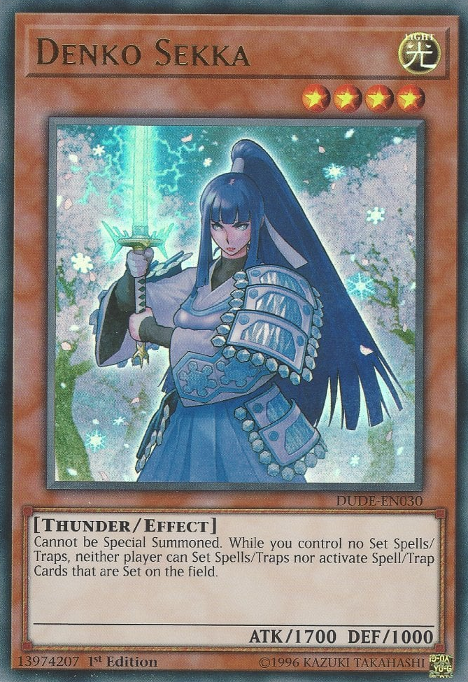 Denko Sekka - DUDE-030 - Ultra Rare - 1. Auflage Denko Sekka - DUDE-030 - Ultra Rare - 1. Auflage