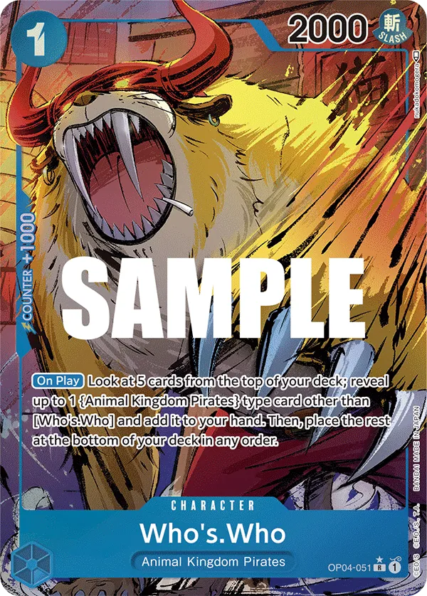 Who's.Who - OP04-051 - Alternate Art - JP