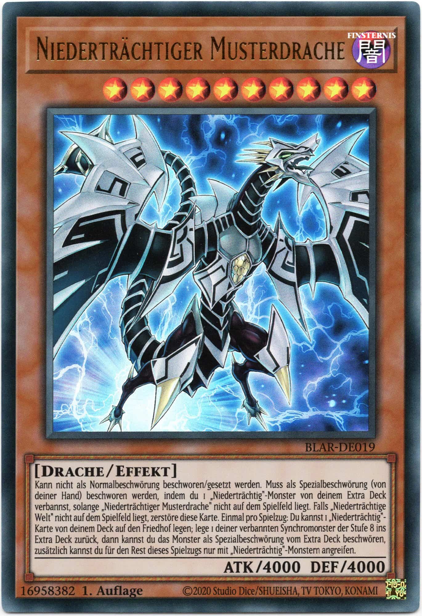 niedertra-chtiger-musterdrache-blar-de019-secret-rare-1-auflage-near-mint-min Niederträchtiger Musterdrache - BLAR-DE019 - Ultra Rare - 1. Auflage - Near Mint