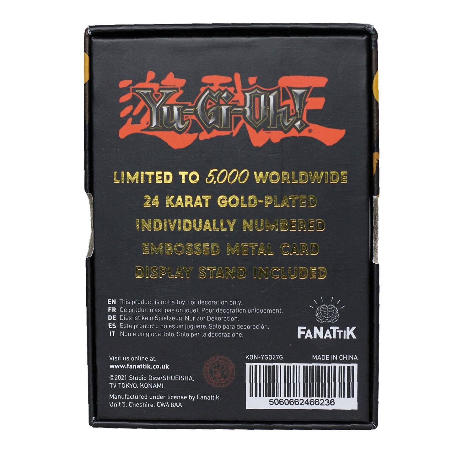 Yu-Gi-Oh! Kuriboh 24k Gold Plated Limited Edition Card