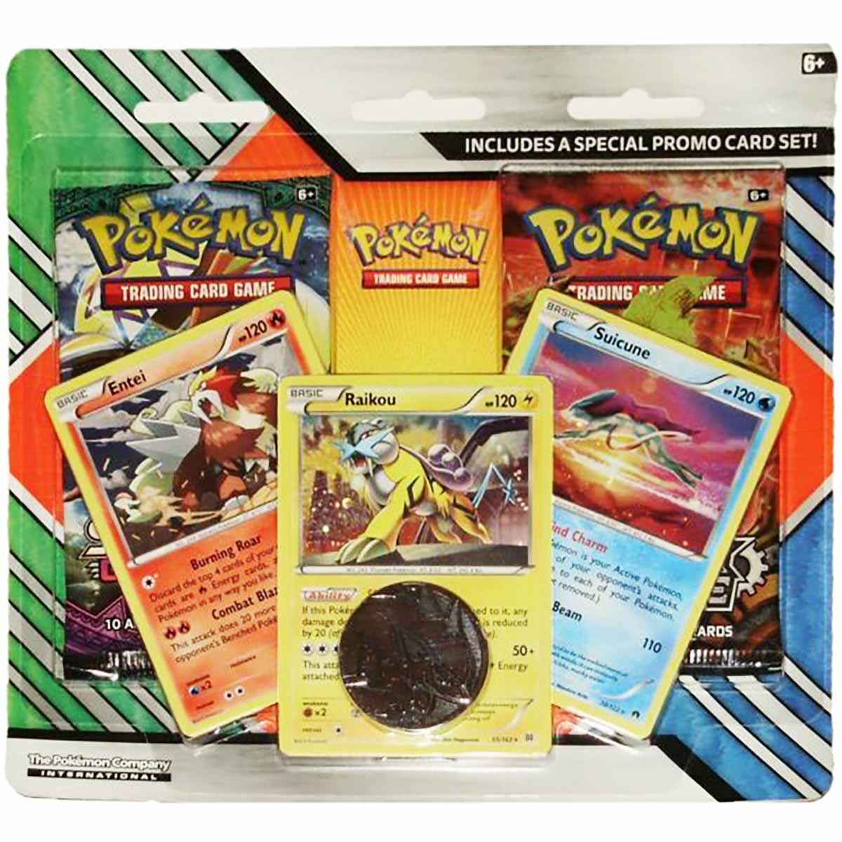 Pokémon Entei, Raikou & Suicine Pin Collection Blister - EN