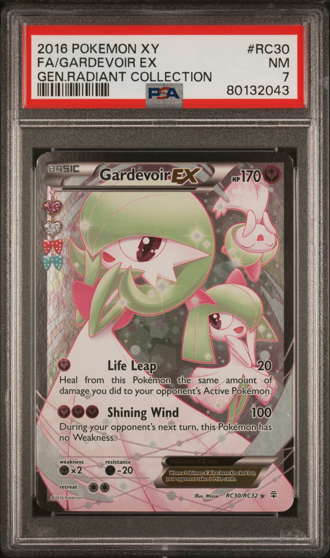 2016 POKEMON XY GENERATIONS RADIANT COLLECTION RC30 FULL ART/GARDEVOIR EX - PSA 7 NM 2016 POKEMON XY GENERATIONS RADIANT COLLECTION RC30 FULL ART/GARDEVOIR EX - PSA 7 NM