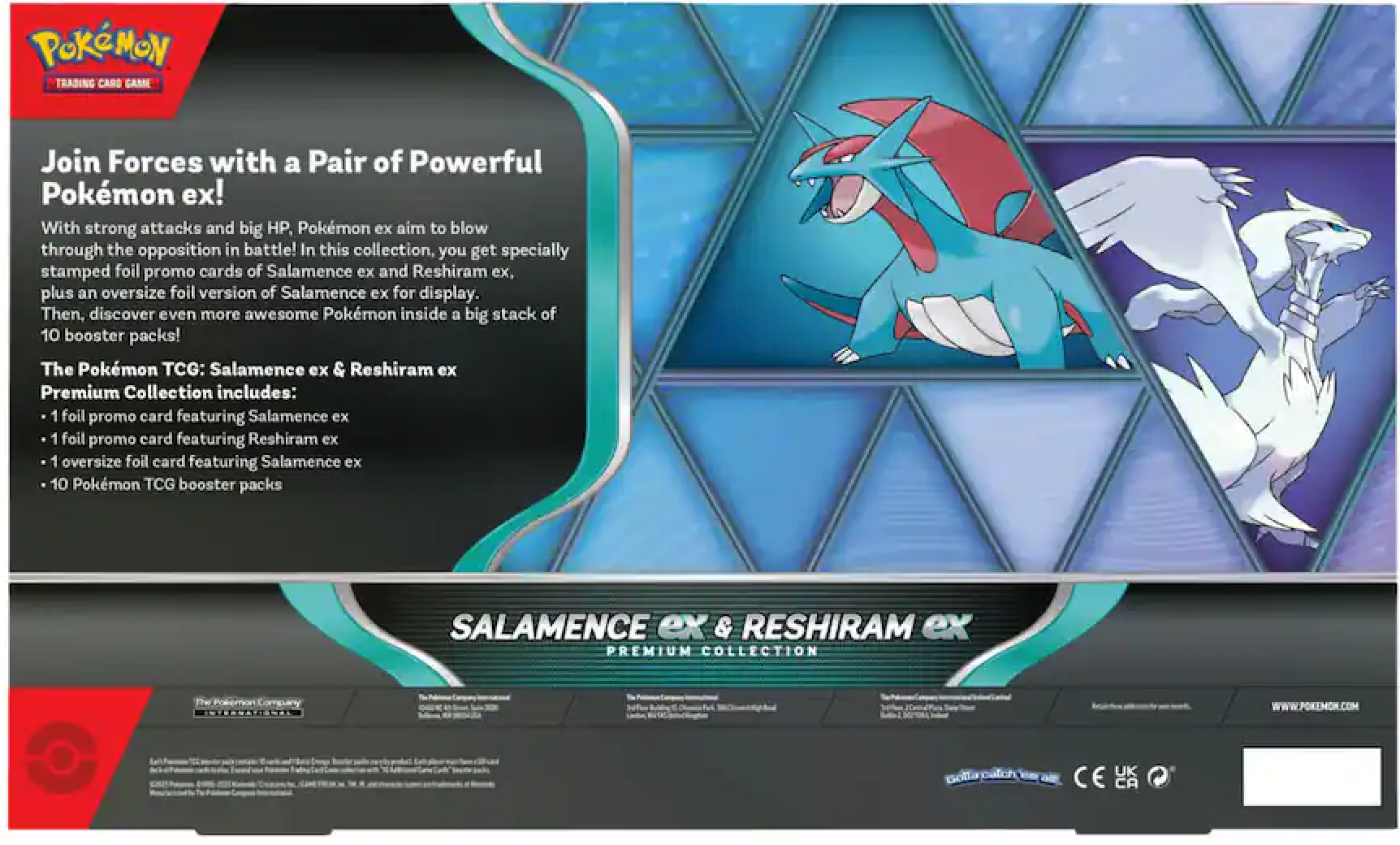 Pokémon TCG: Scarlet & Violet - Salamence ex & Reshiram ex Premium Collection Box - EN