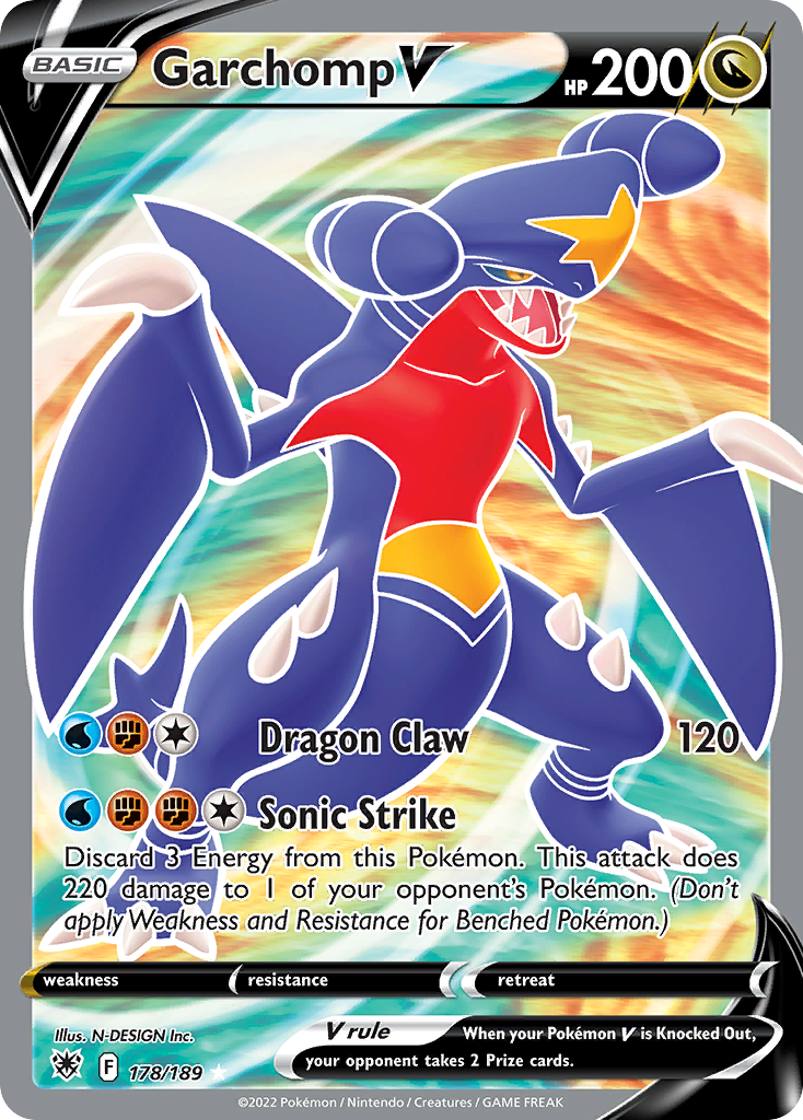 Garchomp V - 178/189 - EN