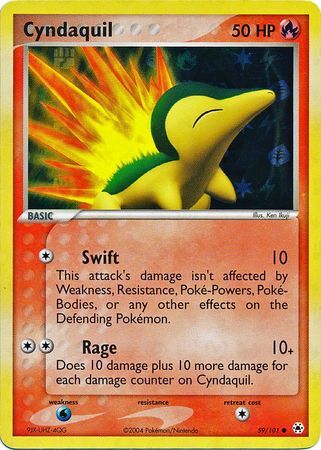 Cyndaquil - 59/101 - Reverse Holo - EN