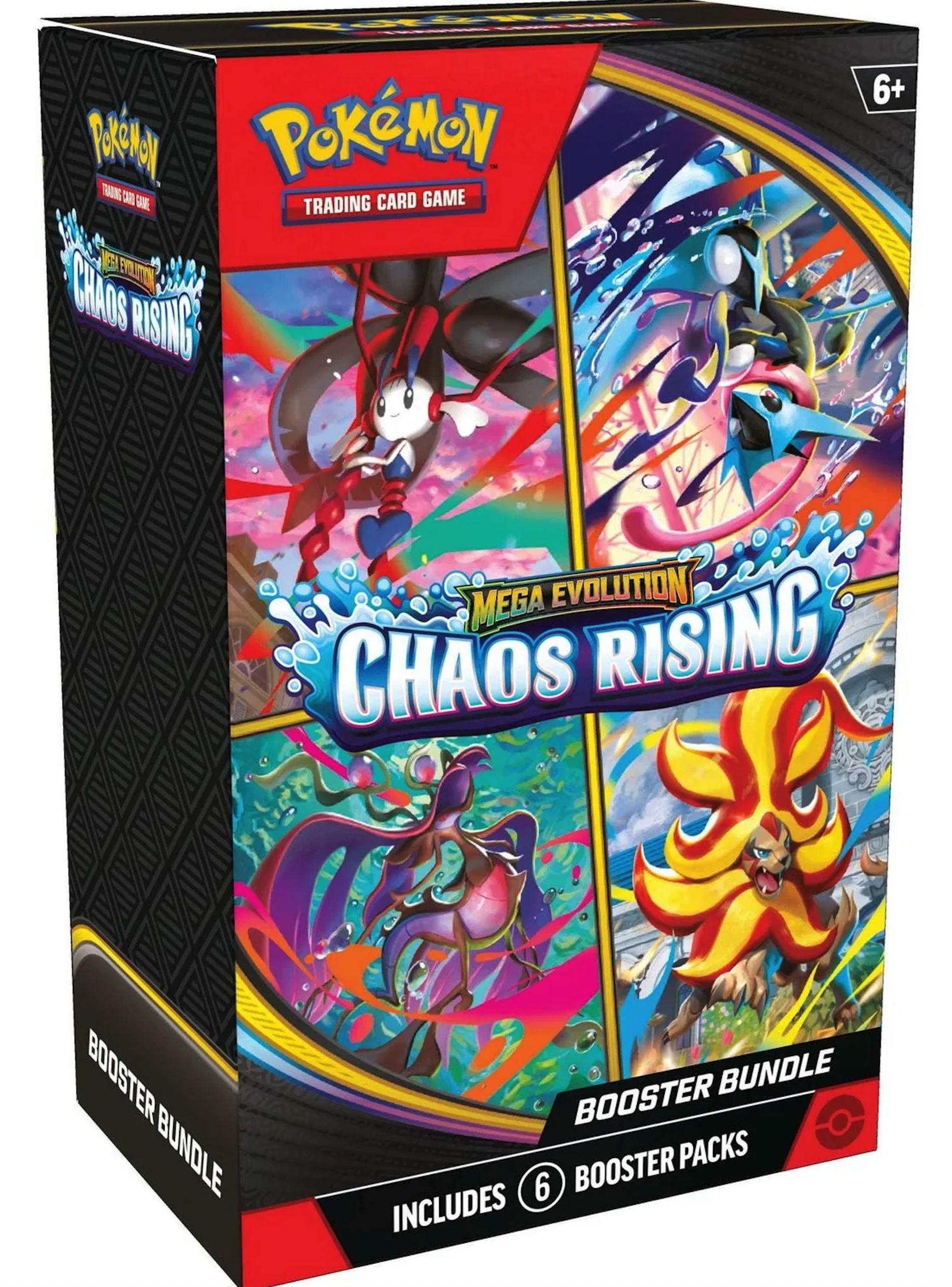 Pokémon TCG: Mega Evolution - Chaos Rising Booster Bundle (6 Packs) - EN Pokémon TCG: Mega Evolution - Chaos Rising Booster Bundle (6 Packs) - EN