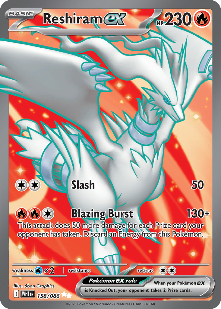 Reshiram ex - 158/086 - EN