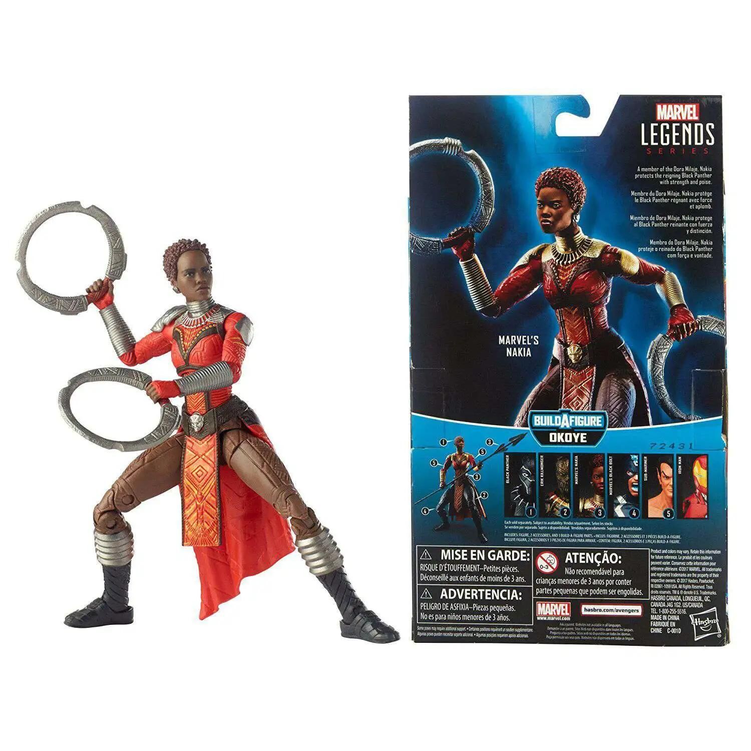 Black Panther Marvel Legends Okoye Series Nakia Action Figure