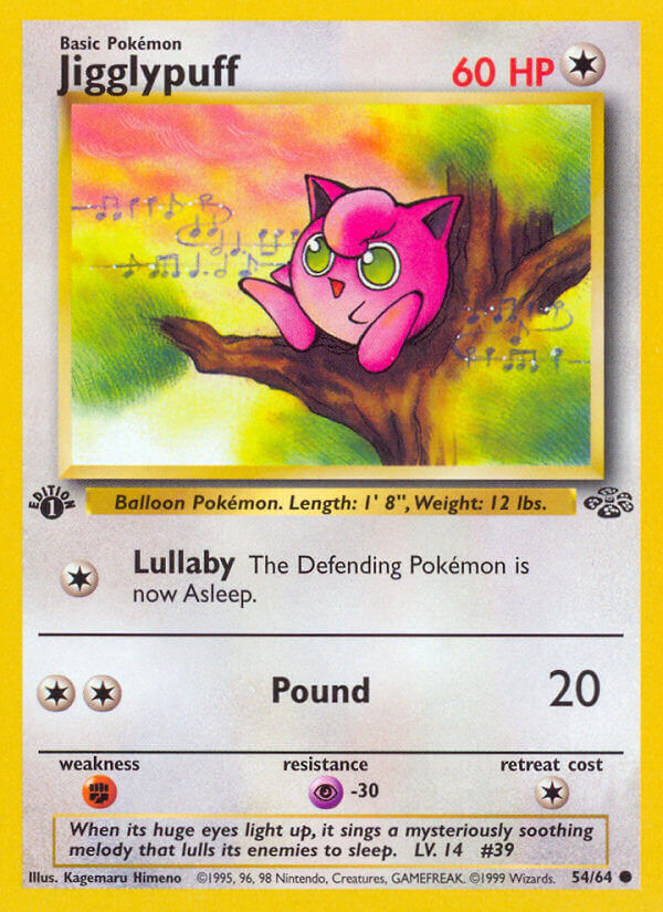 Jigglypuff - 54/64 - 1st Edition - EN Jigglypuff - 54/64 - 1st Edition - EN