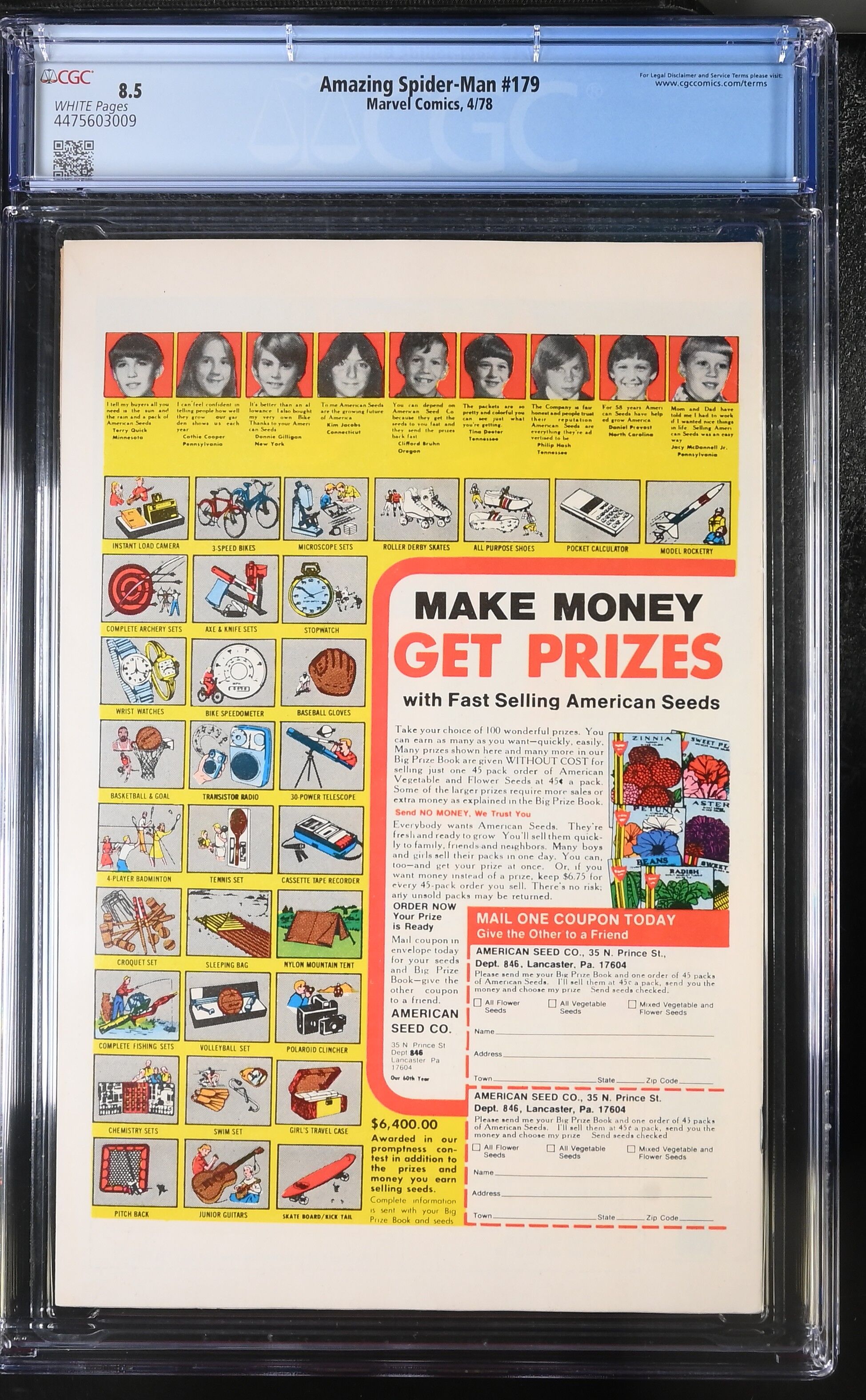 Amazing Spider-Man #179 CGC 8.5